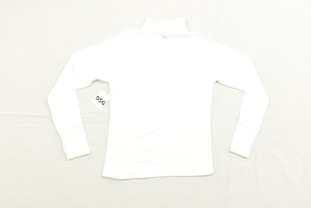 NEW DSG Women's Regular Size S Pure White Run Grid 1/4 Zip Pullover